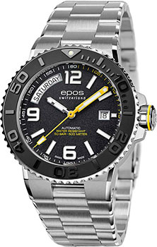 Швейцарские наручные  мужские часы Epos 3441.142.20.95.30. Коллекция Sportive