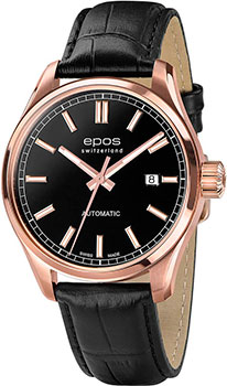 Швейцарские наручные  мужские часы Epos 3501.132.24.15.25. Коллекция Passion