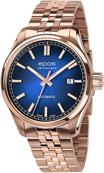 Швейцарские наручные  мужские часы Epos 3501.132.24.16.34. Коллекция Passion