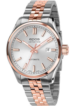 Швейцарские наручные  мужские часы Epos 3501.132.34.18.44. Коллекция Passion