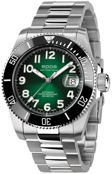 Швейцарские наручные  мужские часы Epos 3504.131.80.33.90. Коллекция Sportive