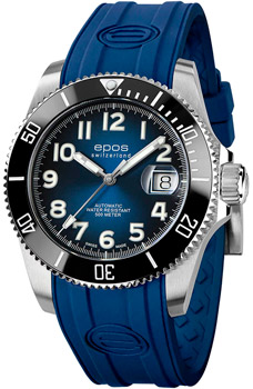 Швейцарские наручные  мужские часы Epos 3504.131.80.36.56. Коллекция Sportive