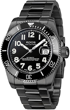 Швейцарские наручные  мужские часы Epos 3504.138.85.35.95. Коллекция Sportive