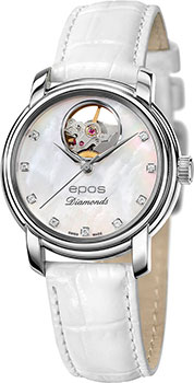 Швейцарские наручные  женские часы Epos 4314.133.20.80.10. Коллекция Ladies