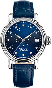 Швейцарские наручные  женские часы Epos 4390.152.20.96.16. Коллекция Ladies