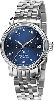 Швейцарские наручные  женские часы Epos 4390.152.20.96.30. Коллекция Ladies