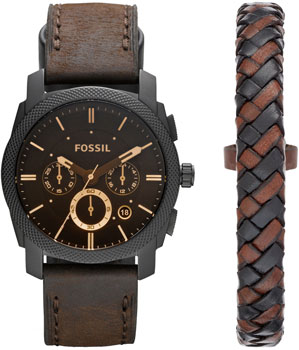fashion наручные  мужские часы Fossil FS5251_SET. Коллекция Machine