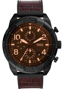 fashion наручные  мужские часы Fossil FS5713. Коллекция Bronson Chronograph