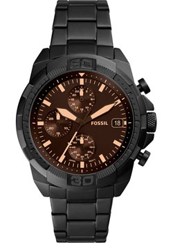 fashion наручные  мужские часы Fossil FS5851. Коллекция Bronson Chronograph