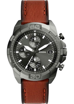 fashion наручные  мужские часы Fossil FS5855. Коллекция Bronson Chronograph