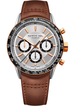 Швейцарские наручные  мужские часы Raymond weil 7741-S51-65021. Коллекция Freelancer