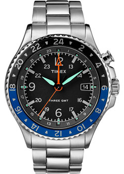 мужские часы Timex TW2R43500VN. Коллекция Allied Three GMT