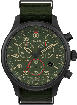 мужские часы Timex TW2T72800. Коллекция Expedition Field Chrono