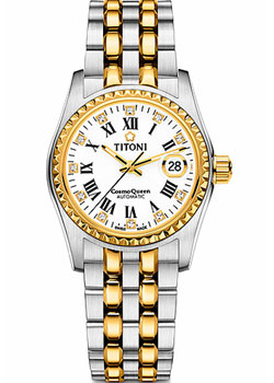 Швейцарские наручные  женские часы Titoni 729-SY-019. Коллекция Cosmo Queen