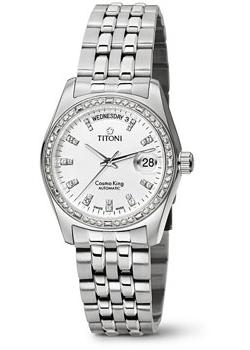 Швейцарские наручные мужские часы Titoni 787-S-DB-307. Коллекция Сosmo King