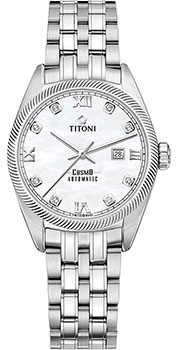 Швейцарские наручные  женские часы Titoni 818-S-652. Коллекция Cosmo