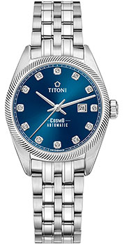 Швейцарские наручные  женские часы Titoni 818-S-656. Коллекция Cosmo
