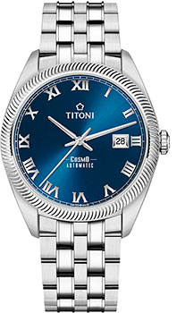 Швейцарские наручные  мужские часы Titoni 878-S-658. Коллекция Cosmo
