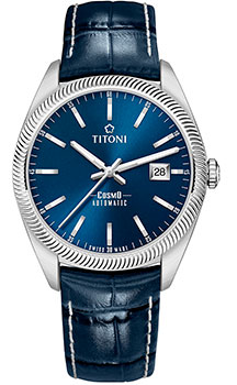 Швейцарские наручные  мужские часы Titoni 878-S-ST-612. Коллекция Cosmo