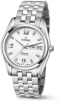 Швейцарские наручные  мужские часы Titoni 93709-S-385. Коллекция Airmaster