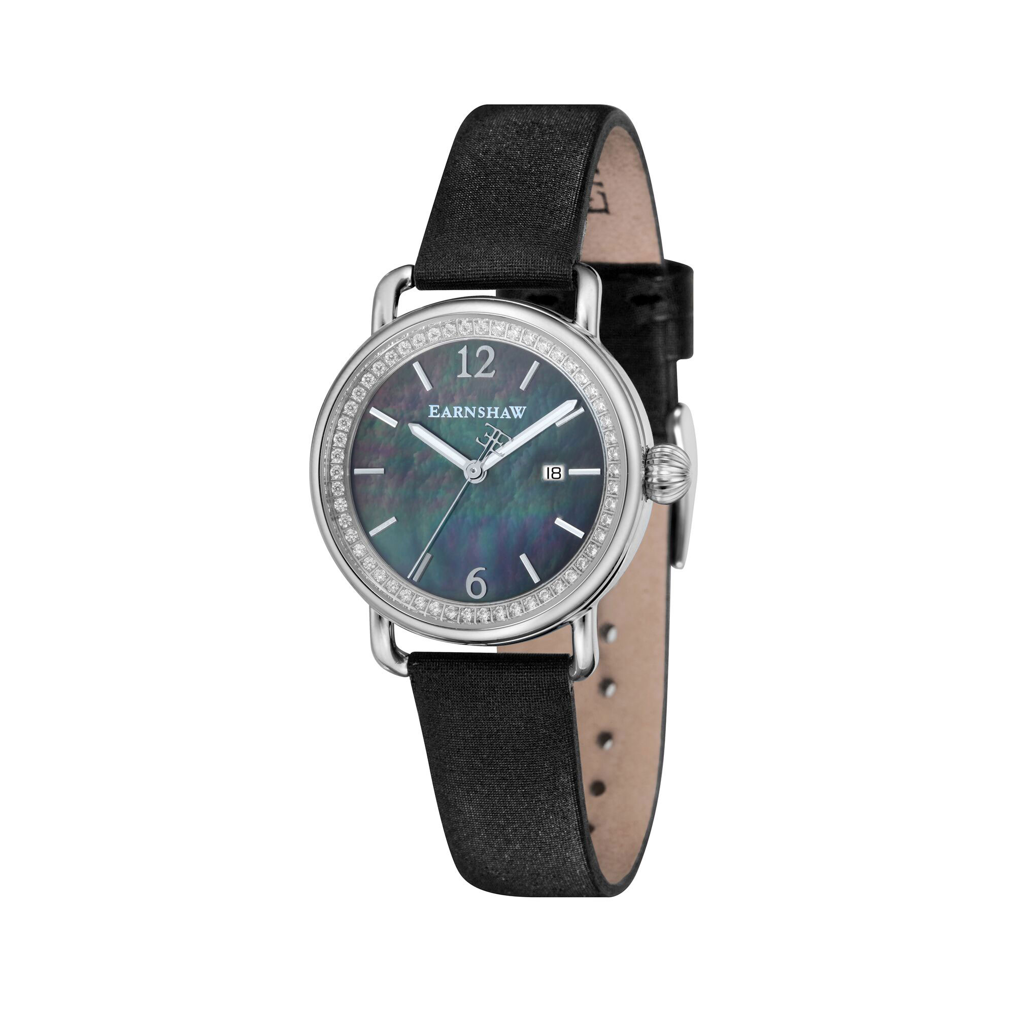 Часы Earnshaw ES-8092-01 новинка 2021 женские кварцевые часы с японским механизмом легко читаемые арабские цифры простой циферблат ремешок из искусственной кожи л