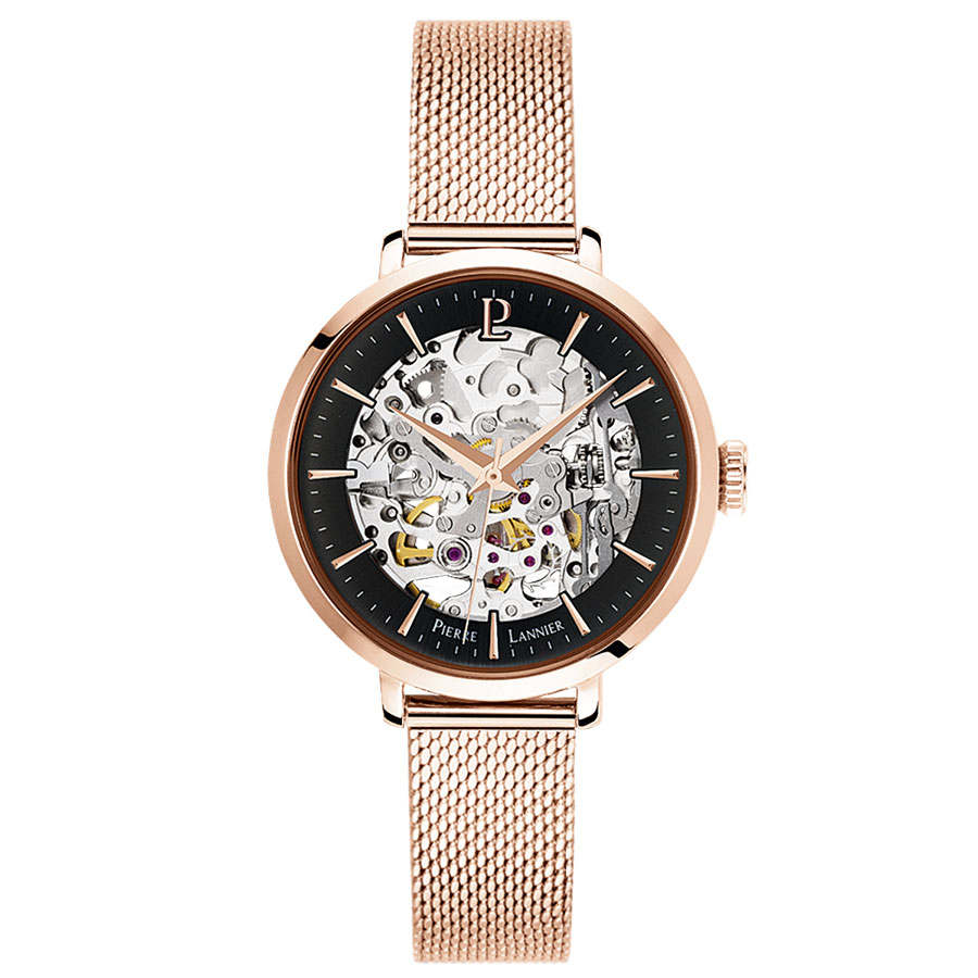 женские часы lea с 2 стрелками кварцевым механизмом и ионным покрытием браслет цвета розового золота 35 мм versus versace Часы Pierre Lannier 313B938