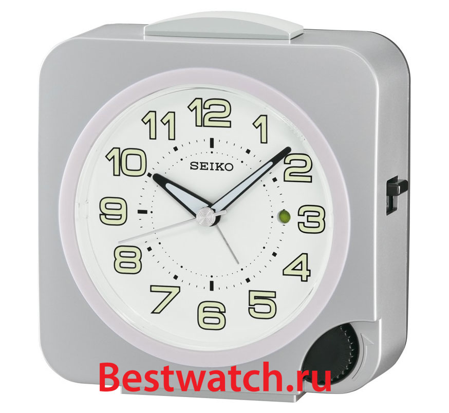 Настольные часы Seiko QHE095S цифровой будильник изогнутый плоский большой дисплей фотозеркало для детской спальни функция повтора температуры настольные часы дом