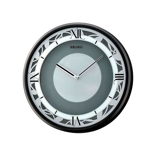 Настенные часы Seiko QXS003KT часы настенные apeyron pl213006 цвет корпуса черный 18 5х18 5см