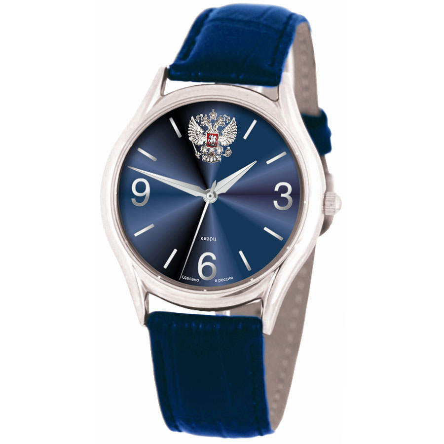 Часы Slava 1571809-300-2036 наручные часы кварцевые корпус пластик ремешок резина бесшумный механизм синий