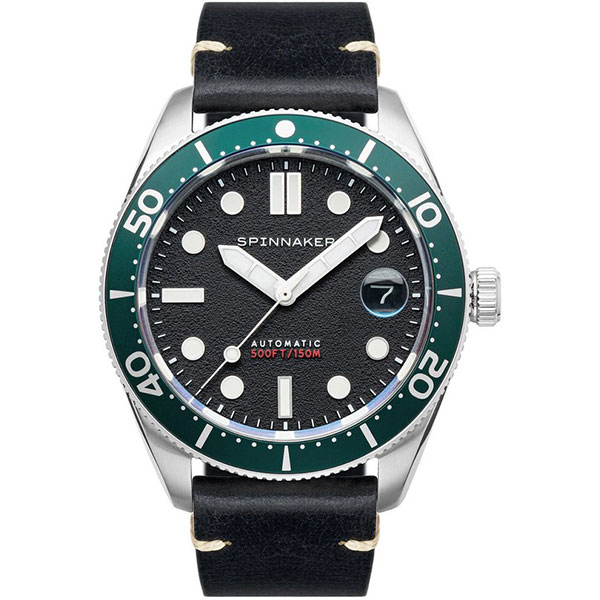 Часы Spinnaker SP-5100-02 41 мм skx чехлы для часов skx007 запчасти сапфировое стекло для seiko nh34 nh35 nh36 механизм 28 5 мм циферблат чистый черный главенные кольца