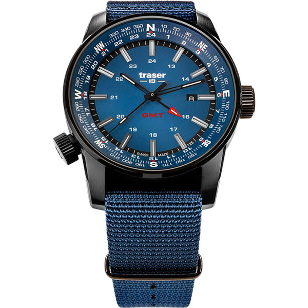 Часы Traser TR.109034 наручные часы traser p68 adventure p68 pathfinder gmt blue синий нато 109034 синий черный