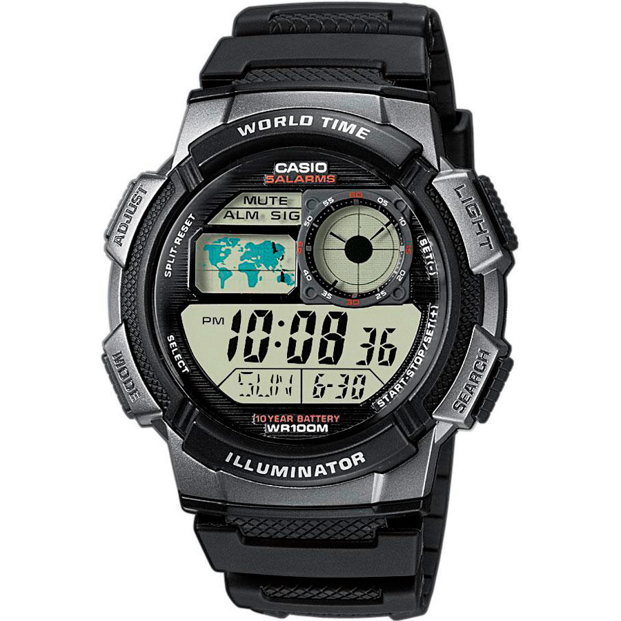 Часы Casio AE-1000W-1B часы casio a168wegb 1b