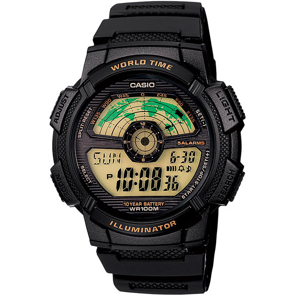 Часы Casio AE-1100W-1B часы casio a168wegb 1b