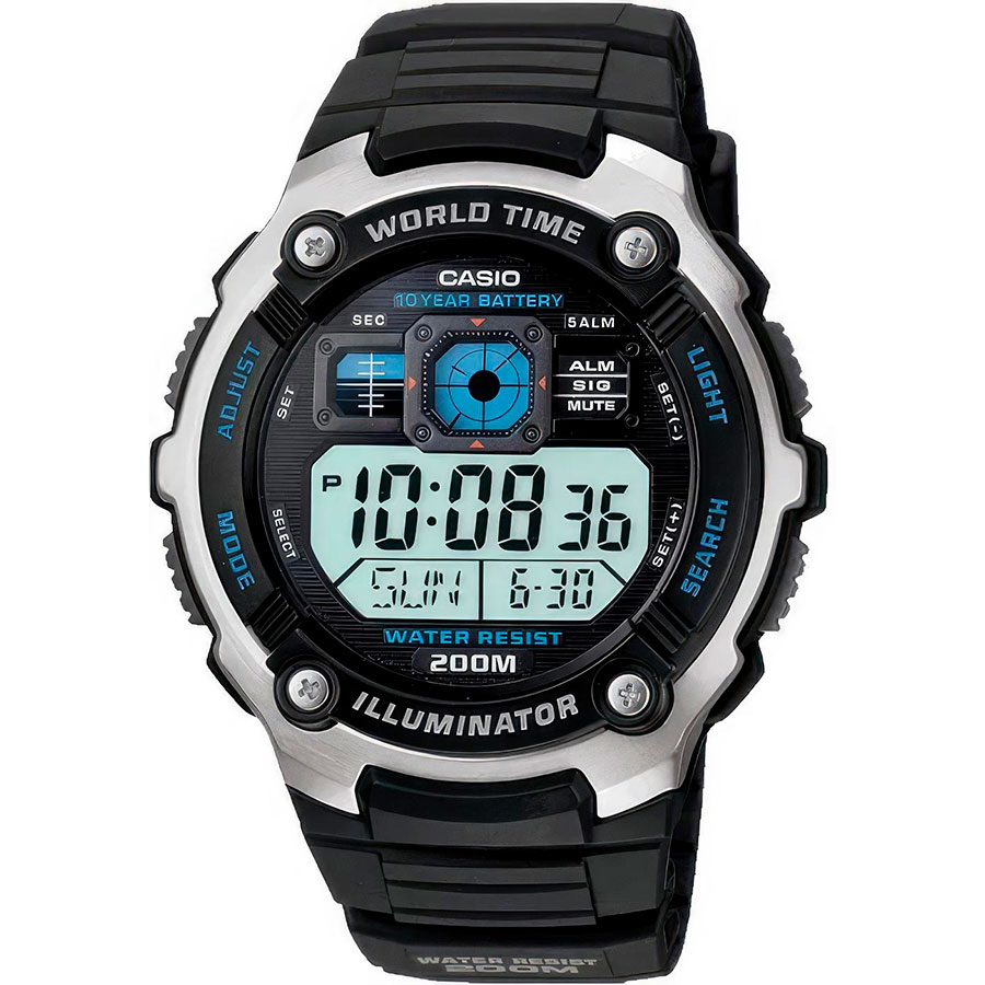 Часы Casio AE-2000W-1A наручные часы casio standart ae 2000w 1a