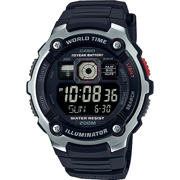 Часы Casio AE-2000W-1B наручные часы casio standart ae 2000w 1a