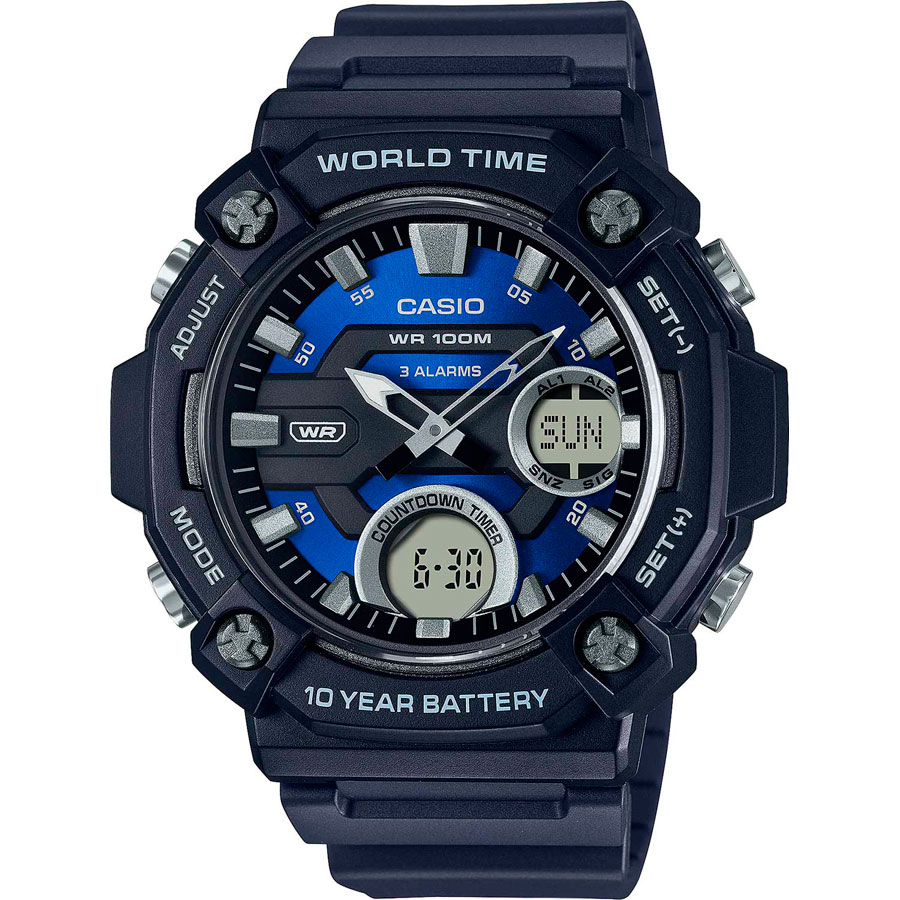Часы Casio AEQ-120W-2A наручные часы casio aeq 120w 2a синий черный