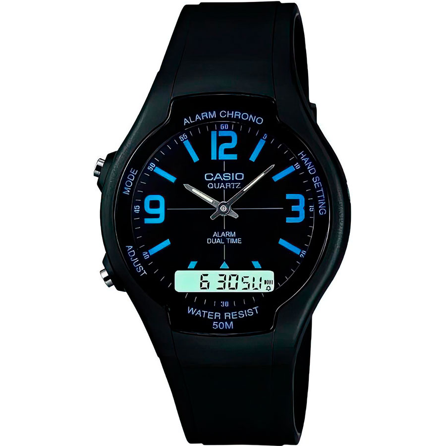 Часы Casio AW-90H-2B часы casio aw 80d 1a