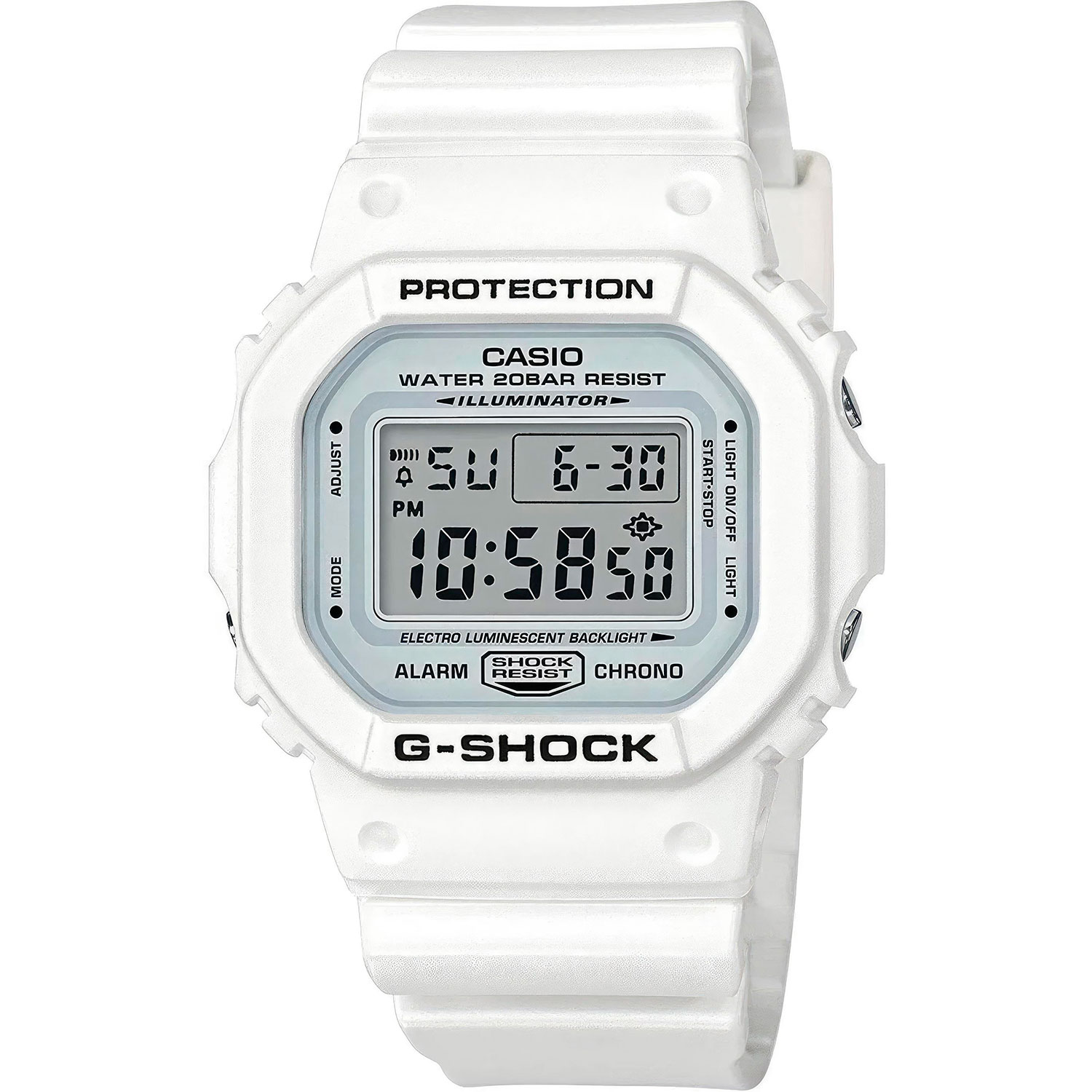 White g shock protection watch discount