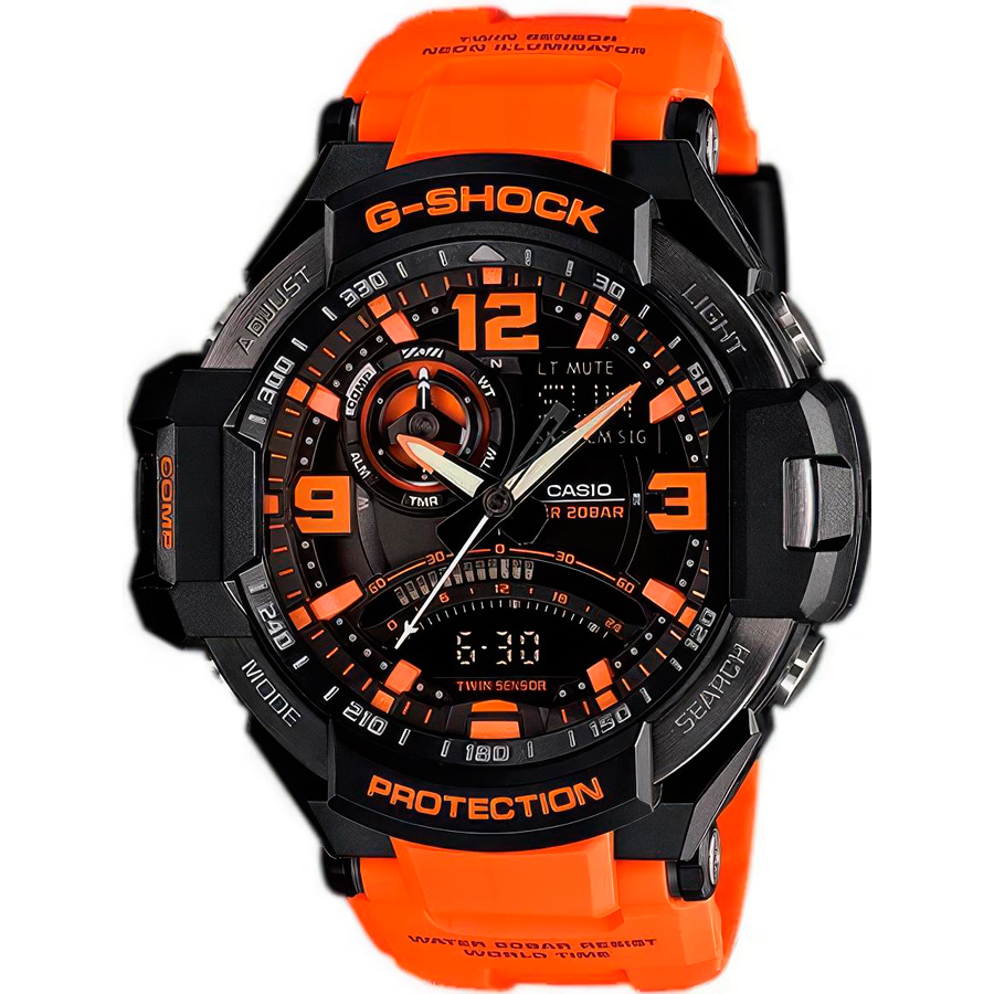 Часы Casio GA-1000-4A часы casio ga 110mr 4a