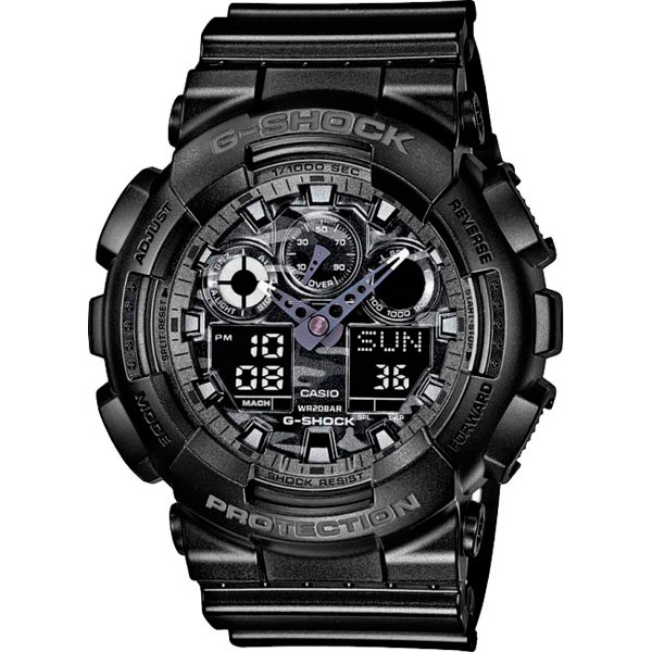 Часы Casio GA-100CF-1A часы casio ga 110 1a