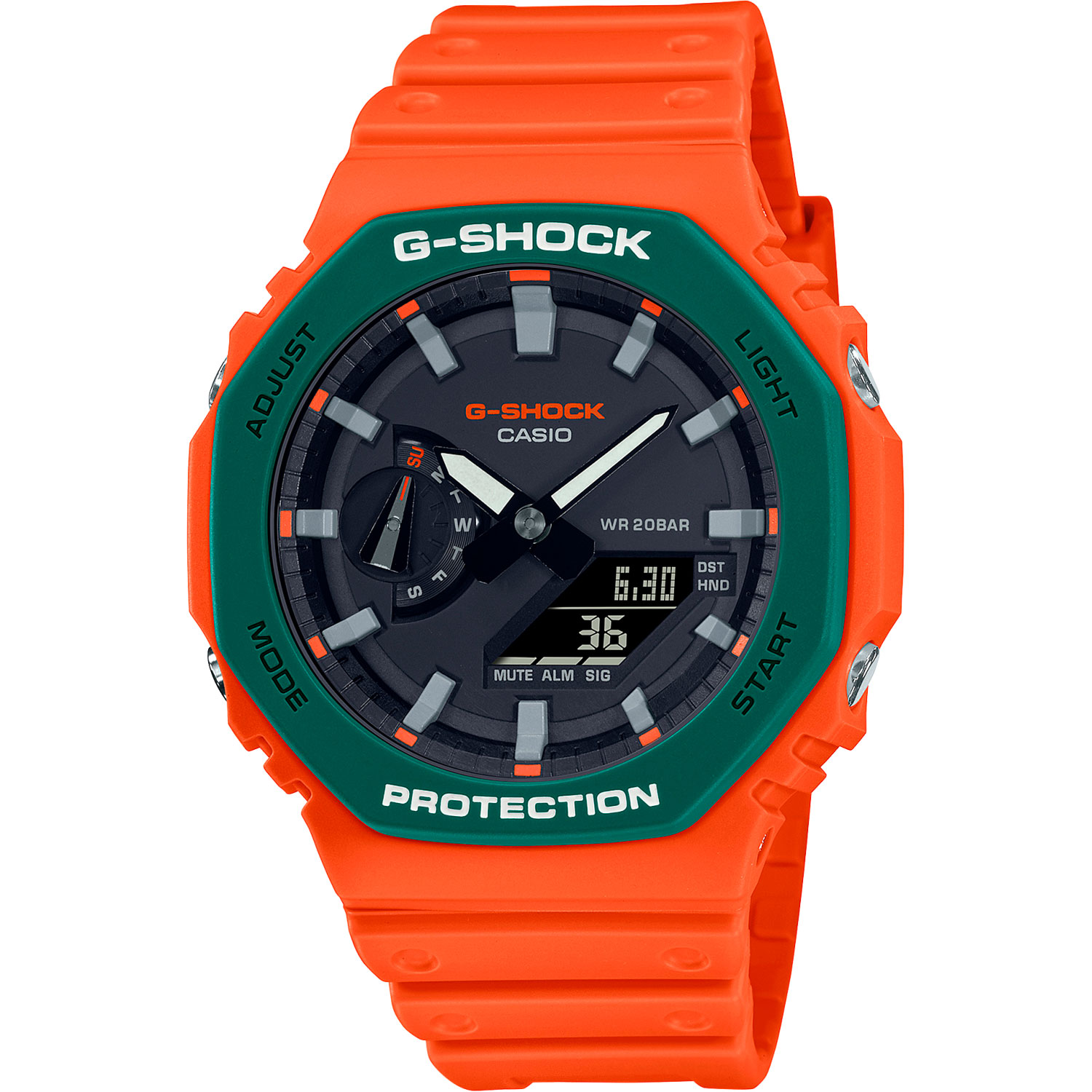 casio g shock ga 2110sc 4a sporty colors Часы Casio GA-2110SC-4A