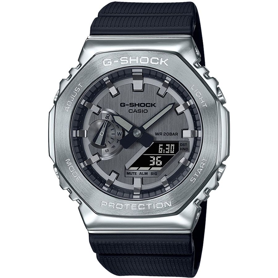 Часы Casio GM-2100-1AER gm series gm s2100b 8aer женские часы из черного каучука casio черный