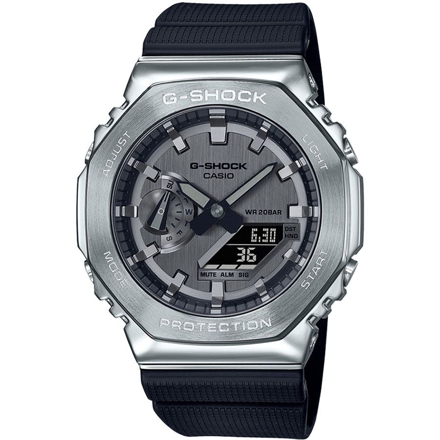 Часы Casio GM-2100-1AER gm series gm s2100 3aer женские часы из зеленой резины casio зеленый