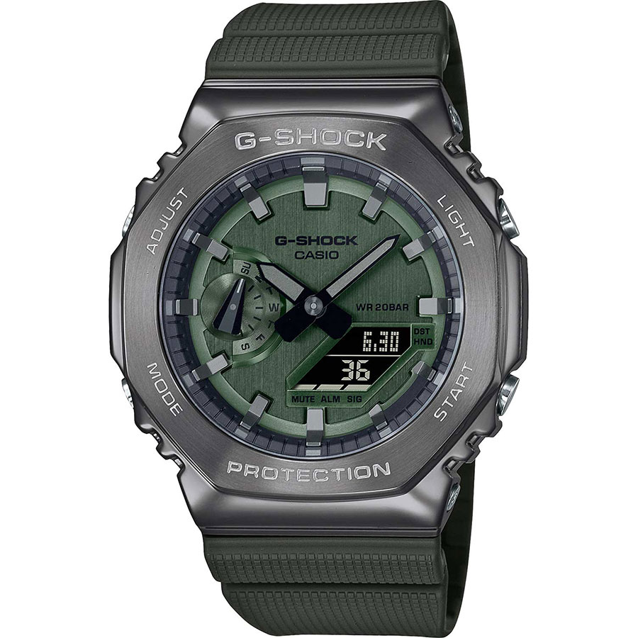 Часы Casio GM-2100B-3AER gm series gm s2100 3aer женские часы из зеленой резины casio зеленый