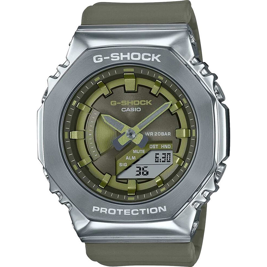 Часы Casio GM-S2100-3AER gm series gm s2100 3aer женские часы из зеленой резины casio зеленый