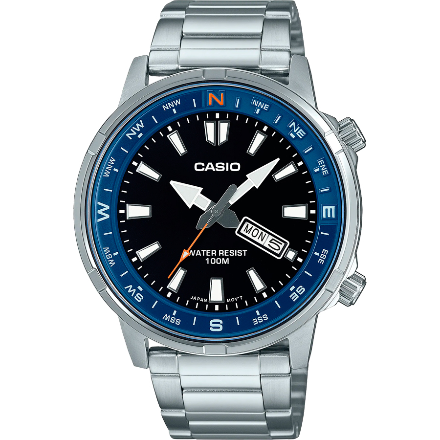 наручные часы casio mtd 130d 1a2 серебряный Часы Casio MTD-130D-1A2