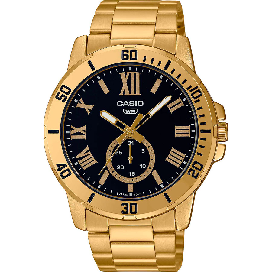 Часы Casio MTP-VD200G-1B часы casio mtp vd200b 1b