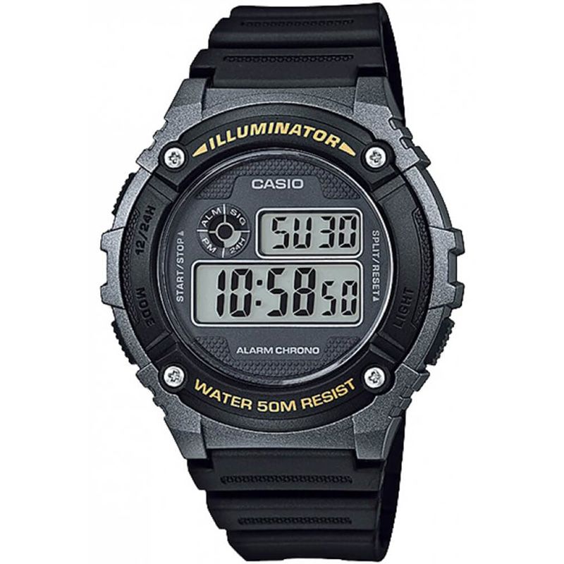 Часы Casio W-216H-1B часы casio a168wegb 1b