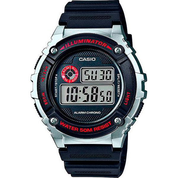 Часы Casio W-216H-1C наручные часы casio w 216h 1c