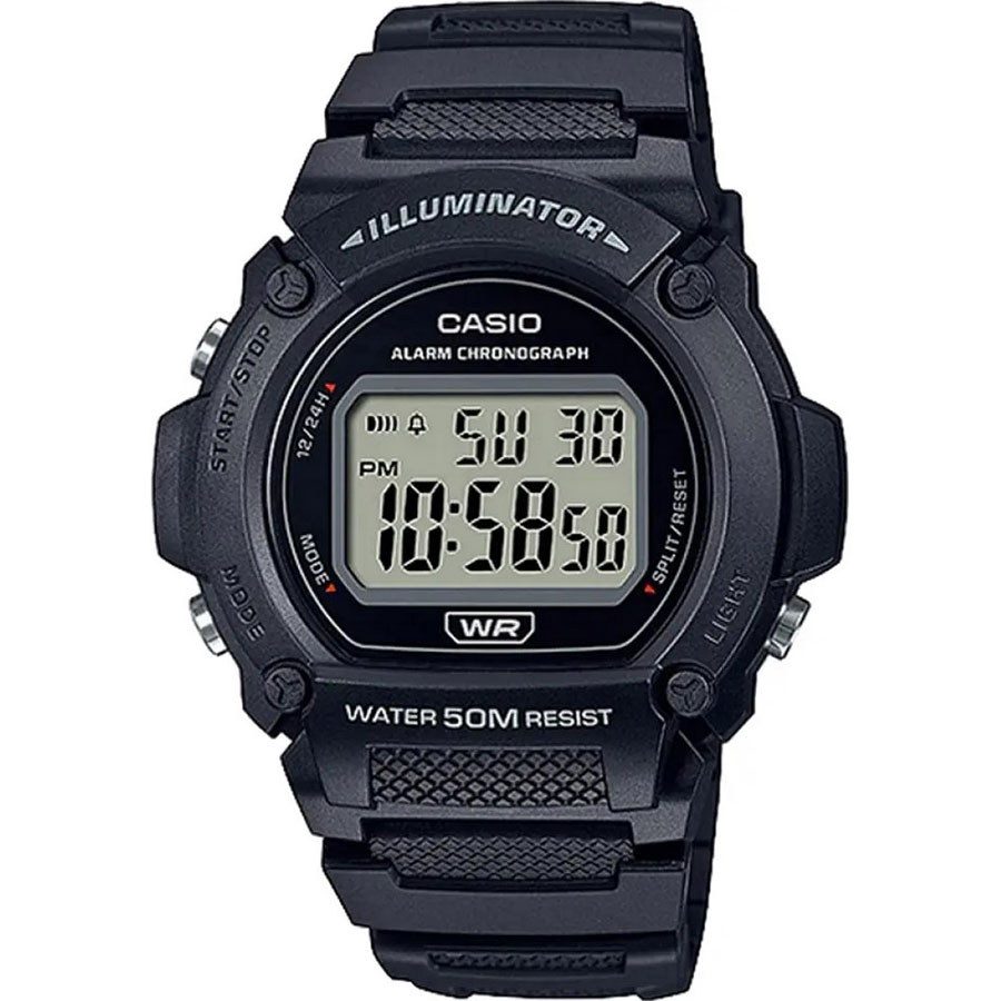 Часы Casio W-219H-1AVEF наручные часы casio w 219h 2avef